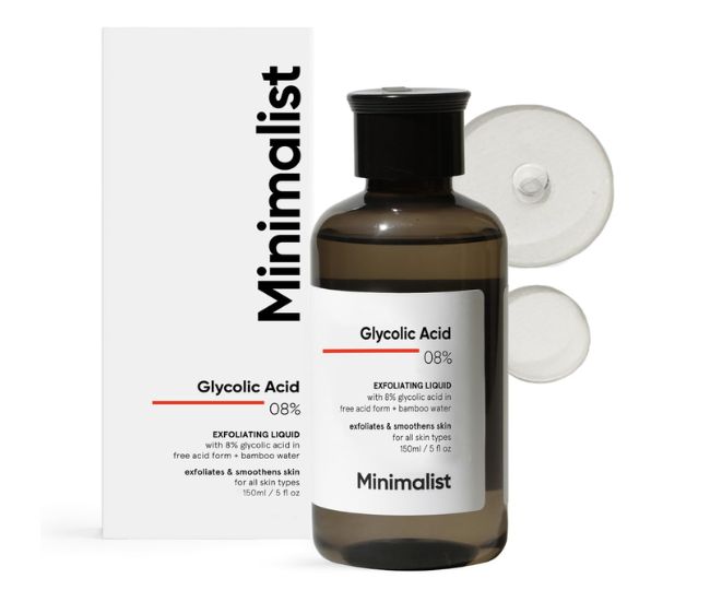 Minimalist 8% Glycolic Acid Toner For Glowing Skin
