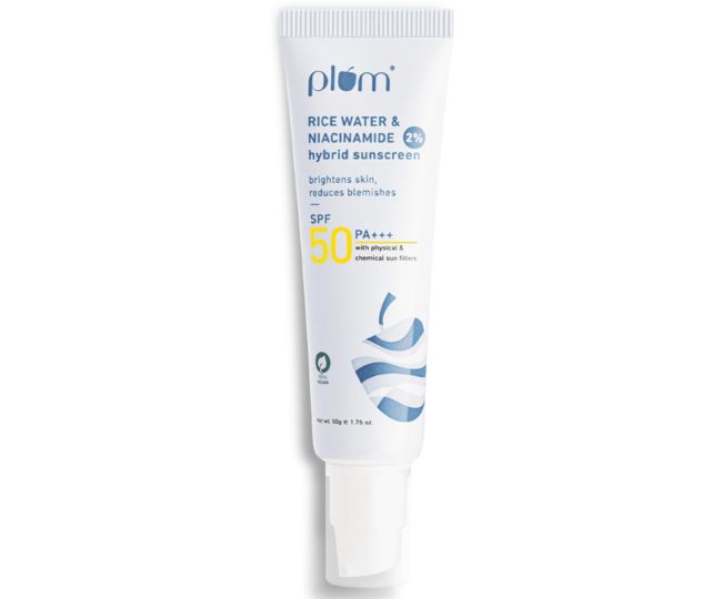 Plum 2% Niacinamide Sunscreen SPF 50 PA++++ With Rice Water