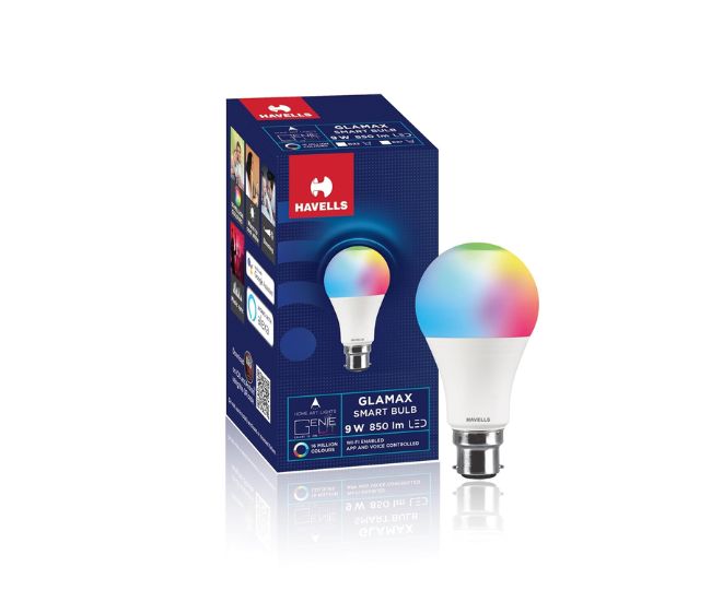 Havells Glamax 9W B22 WiFi LED Smart Bulb