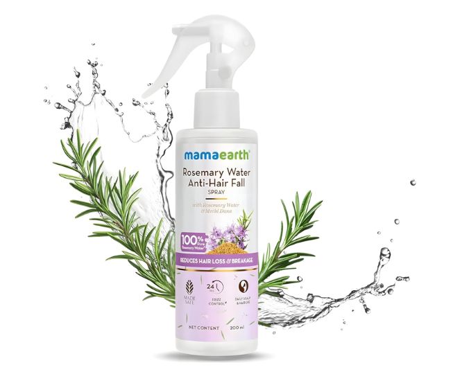Mamaearth Rosemary Water Anti-Hair Fall Spray with 100% Pure Rosemary Water & Methi Dana