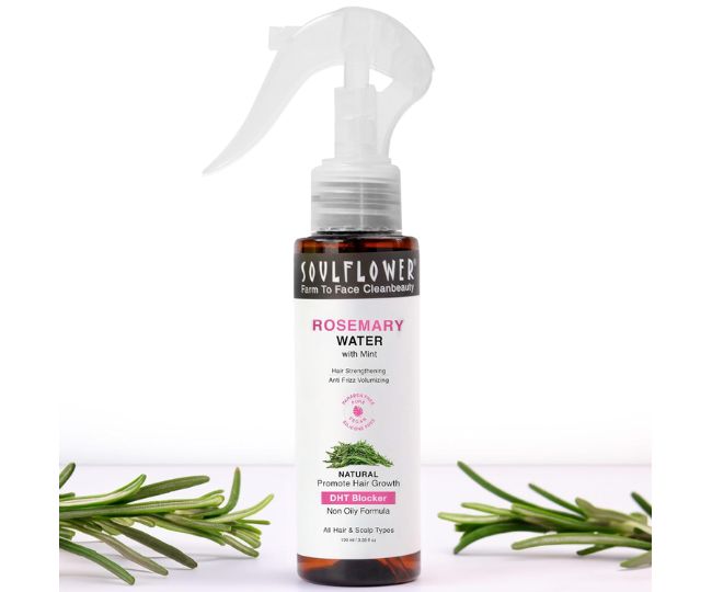Soulflower Rosemary Water Spray for Hair Growth
