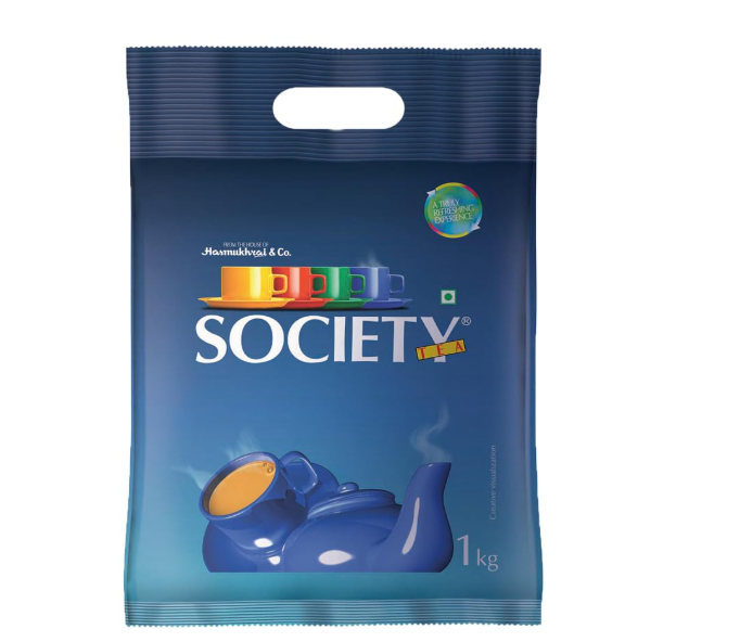 Society Leaf Tea | 1kg Pouch | Pack of 1| Special blend from Finest tea gardens of Assam | Robust Flavour | Strong blend | Refreshing | All Natural Ingredients | No preservatives