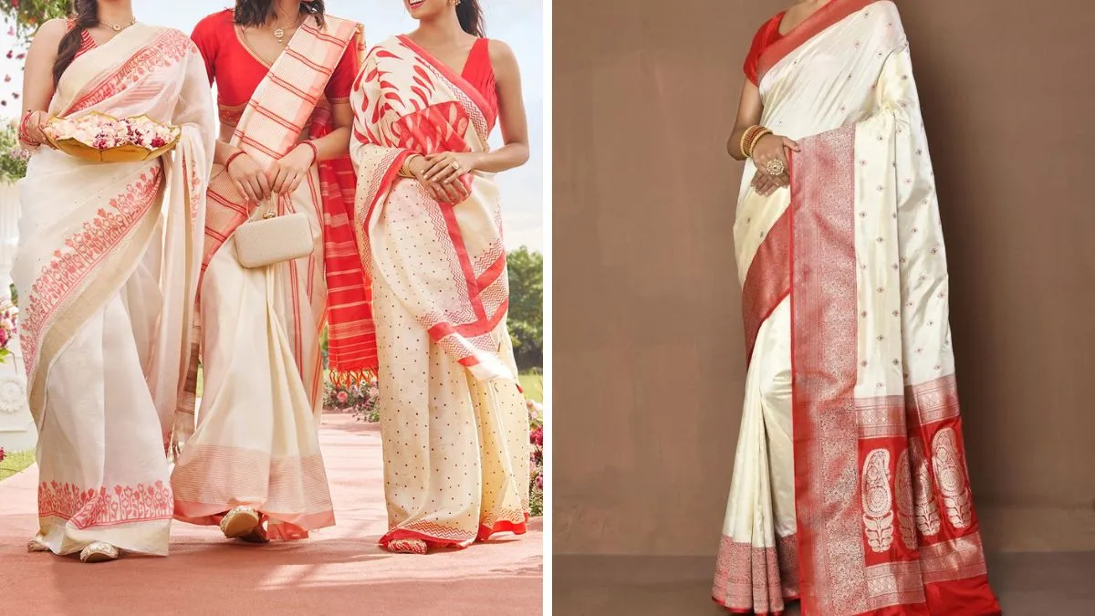 Durga Pooja saree