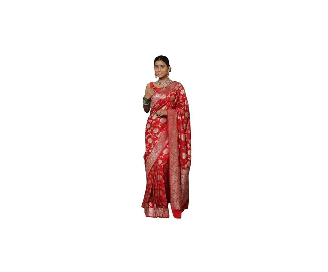Sugathari Women's Banarasi Saree Pure Kanjivaram Silk Saree Soft new ladies 2025 Design Wear Pattu Sarees Latest Sadi Party Sari collections With Blouse Piece (San Pari-222)