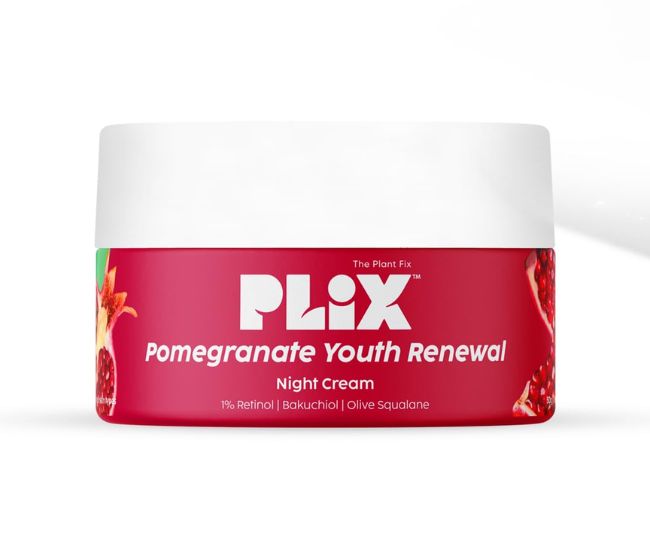 PLIX - THE PLANT FIX Pomegranate 1% Retinol & 1% Bakuchi Oil Anti Ageing Night Cream