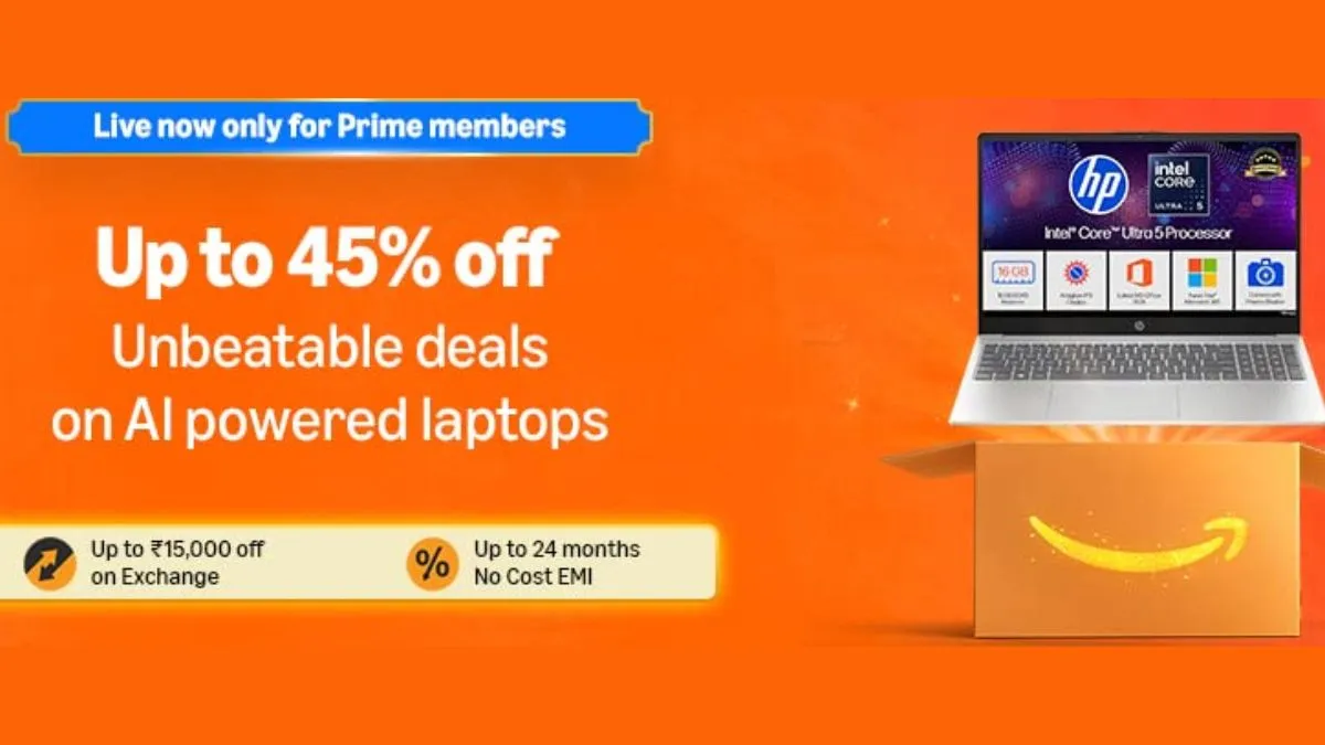 Amazon Great Indian Festival Sale 2025: Up to 45% Price Drop on AI-Powered Laptops