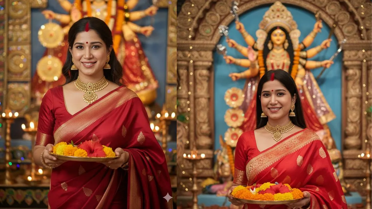 Get the Viral Google Gemini Nano Banana AI Trend in Real Life: Best Bengali Sarees for Your 2025 Durga Puja Look 