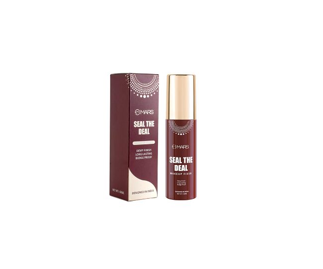 MARS Long Lasting Makeup Fixer spray with Hyaluronic acid | Hydrating Dewy base Setting Spray for Professional Face Make up | Budge Proof | Non Sticky | 60ml