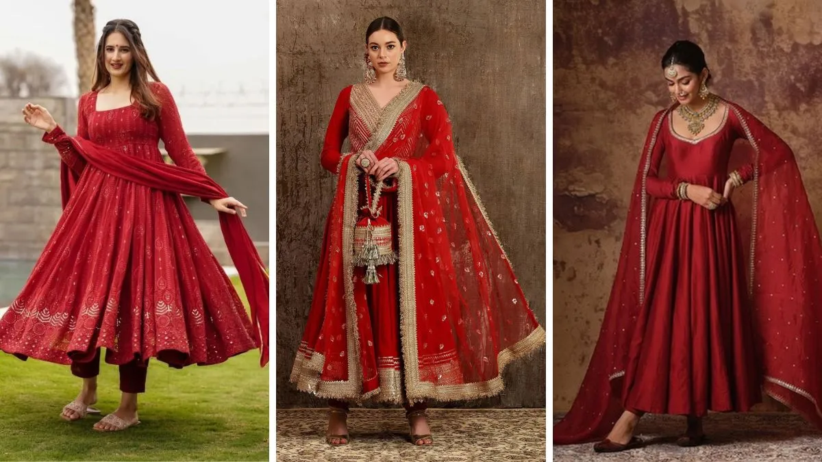 red suit for women