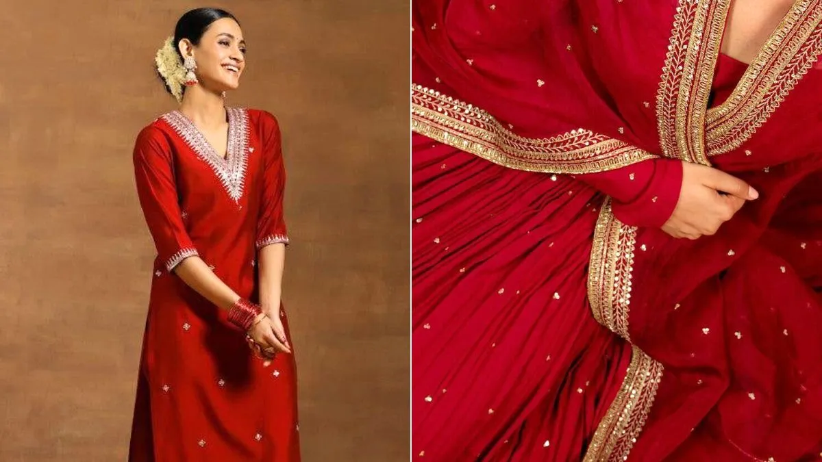 Kurta Pant Sets With Sequins And Thread Work