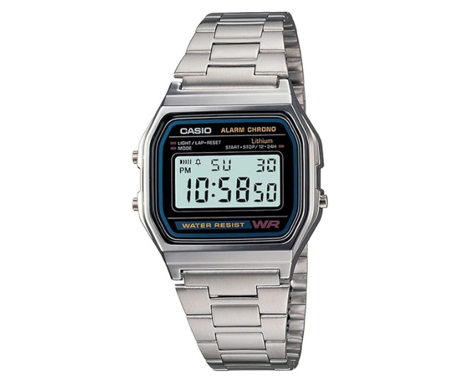Casio Vintage A-158WA-1Q Digital Grey Dial Unisex Watch 