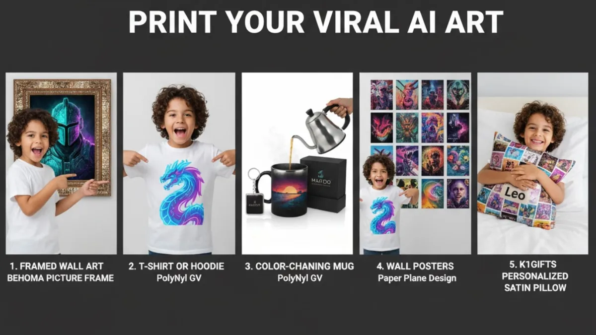 5 Creative Ways to Print Your Viral AI Art