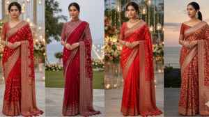 The 5 Most Stylish Red Sarees for Wedding, Handpicked by Gemini's AI Prompt