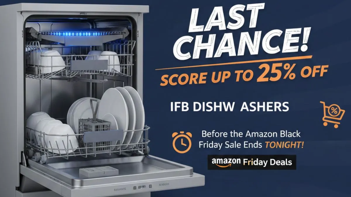 Score Up to 25% Off IFB Dishwashers Before the Amazon Black Friday Sale Ends Tonight