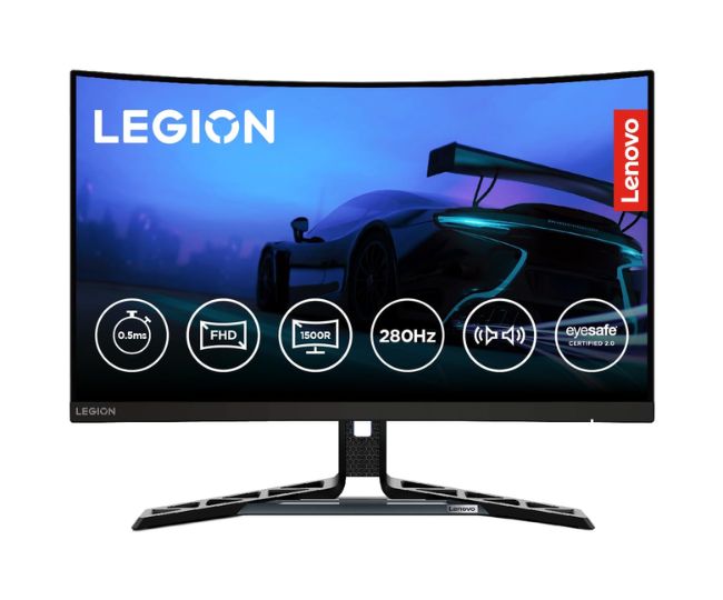 Lenovo Legion R27fc-30, 27 Inch (68.58cm), FHD 1920x1080, 240Hz, Black, 0.5ms, AMD FreeSync, NVIDIA G-Sync, 99% sRGB, Speaker, 2xHDMI, 1xDP, Tilt, Swivel, Pivot, Height Adjust Stand Gaming Monitor