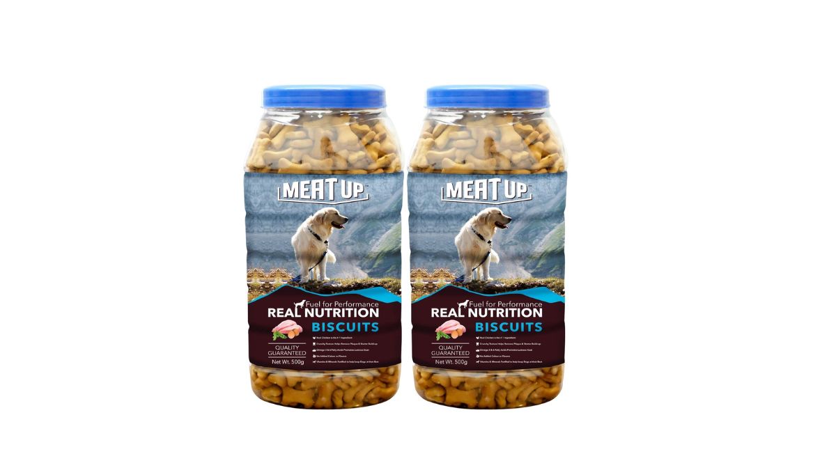 Meat Up Dog Treats Biscuits, Mutton Flavour 500g