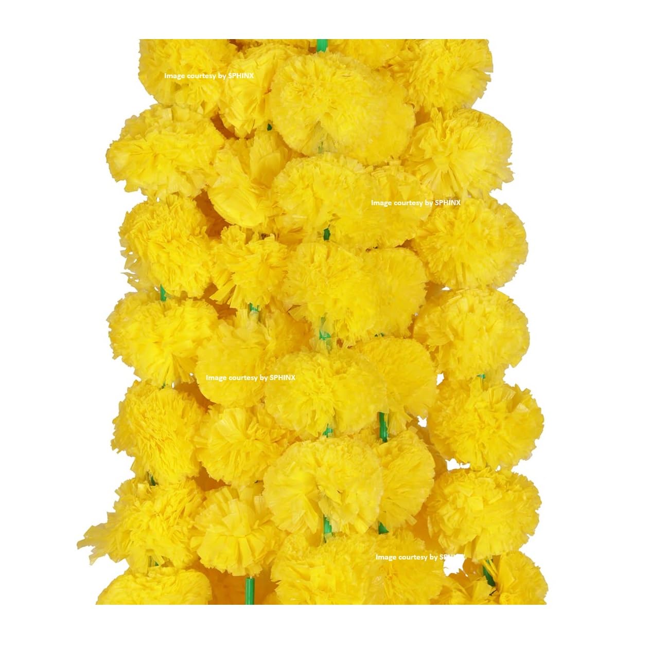 SPHINX Artificial Marigold Fluffy Flowers Garlands 