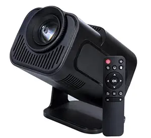 Bitechkart Bit470 Mini Projector: 4K Support with 30FPS, 1080P Full Hd, 6000 Lumens, WiFi 6, Bt 5.0, Android 11 with Play Store, 3W Speaker, YouTube, Primevideo, Hotstar, Netflix, 180° Rotation-Black