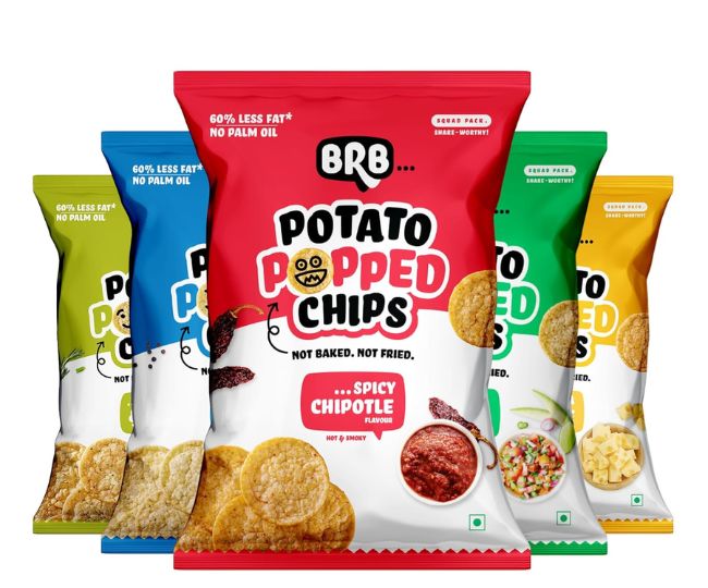 BRB Popped Potato Chips 5 Flavours