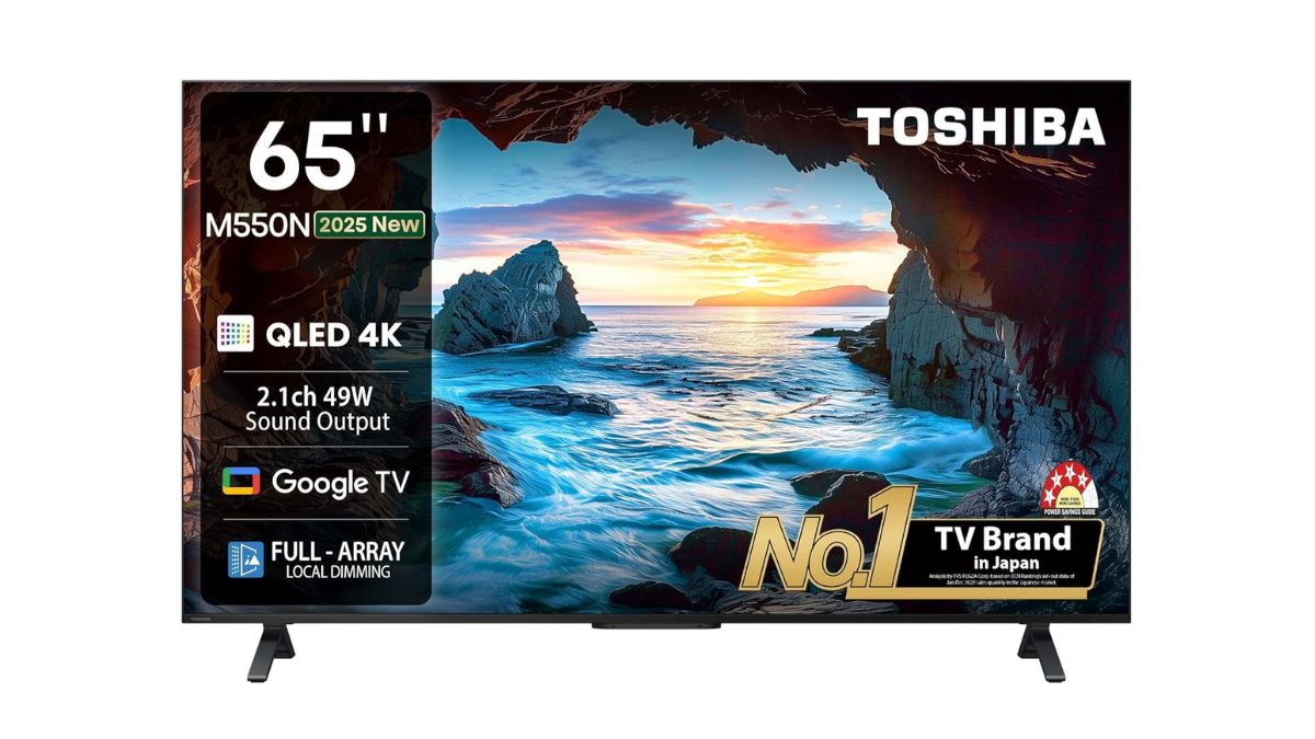 TOSHIBA 164 cm (65 inches) M550NP Series 4K Ultra HD Smart QLED Google TV 65M550NP