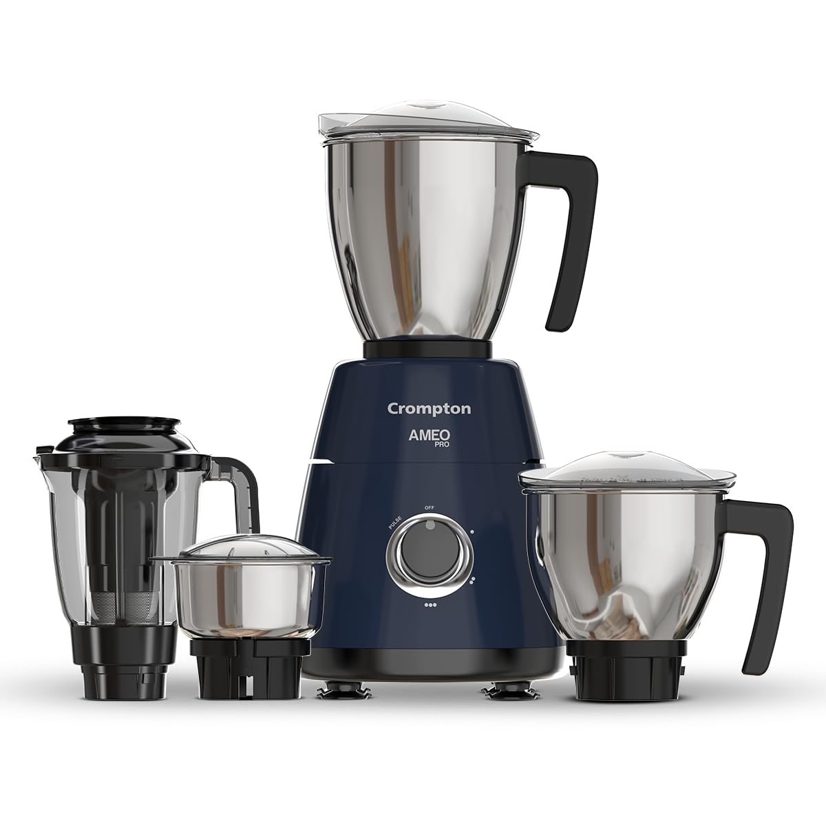 Crompton DS 500 BLK 500-Watt Mixer Grinder with Powertron Motor
