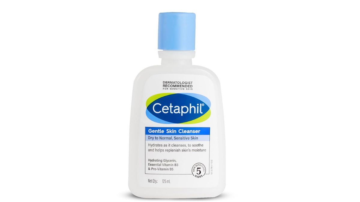 Cetaphil Paraben, Sulphate-Free Gentle Skin Hydrating Face Wash Cleanser with Niacinamide, Vitamin B5 for Dry to Normal, Sensitive Skin - 125 ml