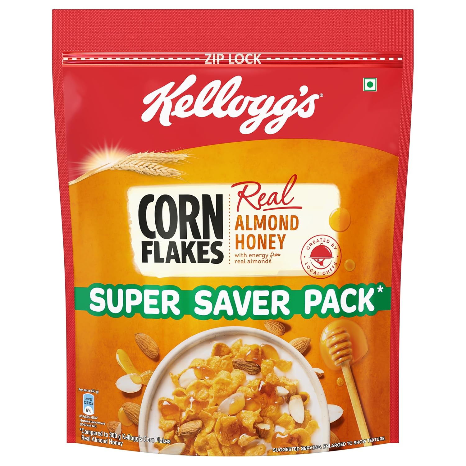 Kellogg's Corn Flakes Real Almond Honey