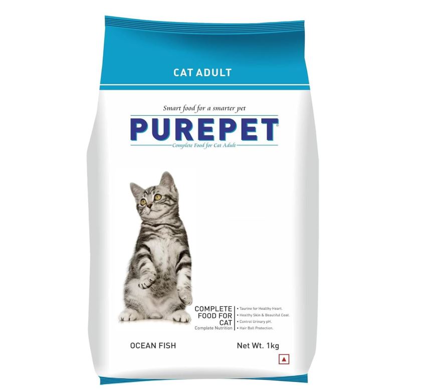 Purepet Ocean Fish Adult Dry Cat Food 1 Kg