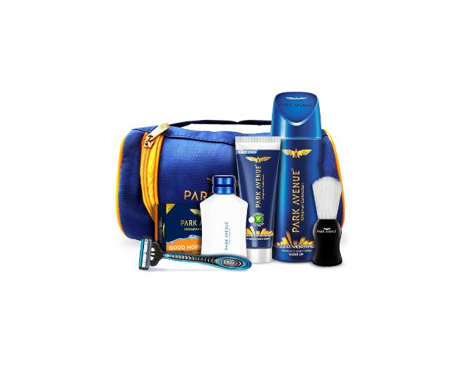 Park Avenue Good Morning Grooming Collection 7 in-1 Combo Grooming Kit for Men | Gift Set for Men | Gift for Valentine's Day | Shaving Kit for Men | Shaving Foam | After Shave | Valentine Gift for Husband | Valentine Gift for Boyfriend | Free Travel Pouch Inside