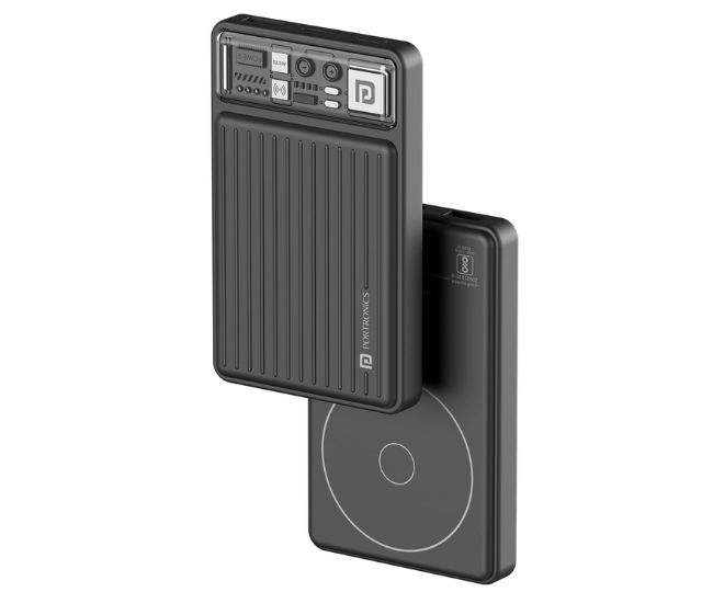 Duracell 20000 MAHPortronics Luxcell Wireless Mini 10k 10000mAh 15W Magnetic Wireless Fast Charging Nano Power Bank Slimmest Power Bank with 1 Type C PD and 2 USB A Port, 22.5W Fast Charging Portable Charger to Charges 3 Devices Simultaneously for iPhones, Android Phones, Smart Watches & More