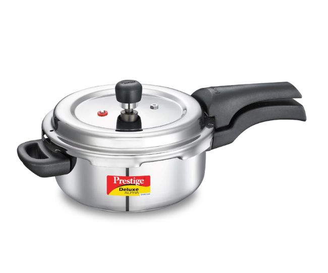 Prestige Svachh Deluxe Alpha stainless steel Pressure Cooker (3 L)