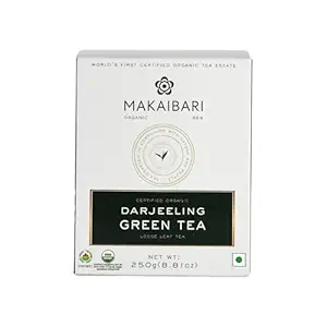 Makaibari Darjeeling Green Tea | 250 gms Loose Leaf | MonoCarton Green Tea | Refreshing and Energezing | Handpicked