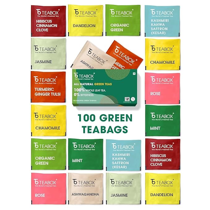 Teabox Premium Darjeeling Herbal Green Tea