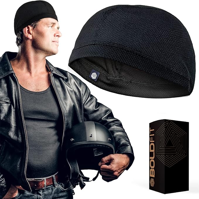 Boldfit Helmet Skull Caps Bike Polycotton Head Caps