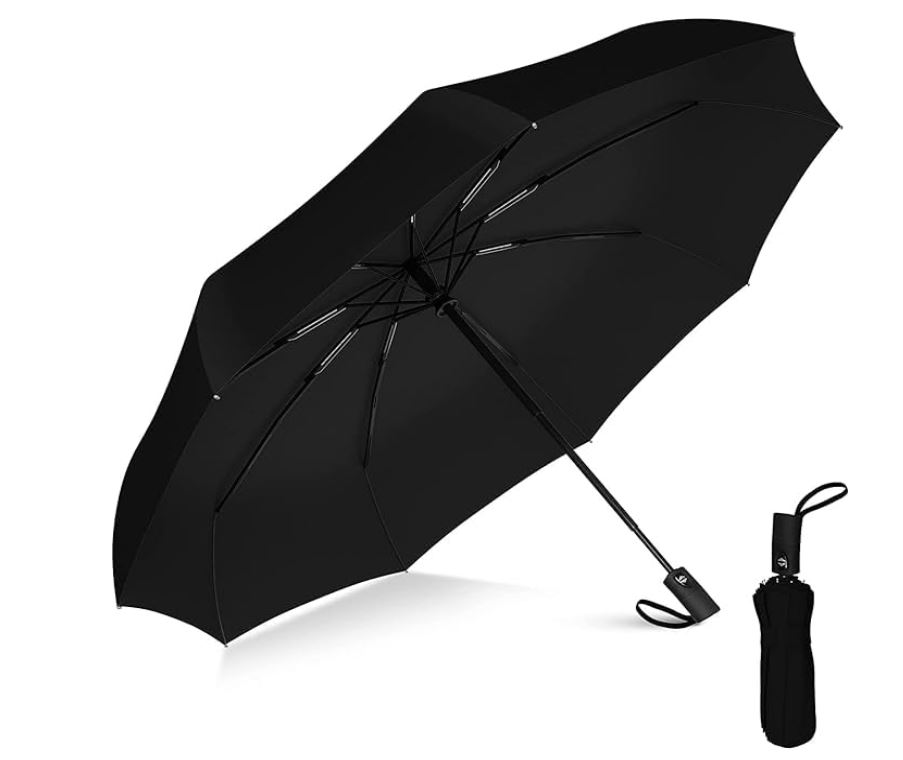  Roughhouse UV Umbrella for Sun & Rain  Auto Open/Close | Windproof | Travel-Friendly 3-Fold Design | SPF 50+ Coated | Big Canopy, Easy to Carry