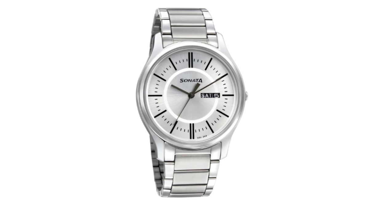Sonata Men White Analogue Watch 77082SM02W