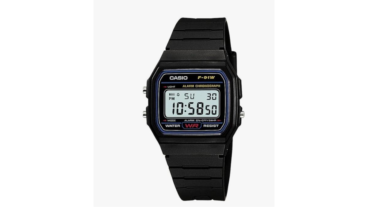 Casio Youth Series Digital Black Dial Unisex Watch - F-91W-1Q(D002)