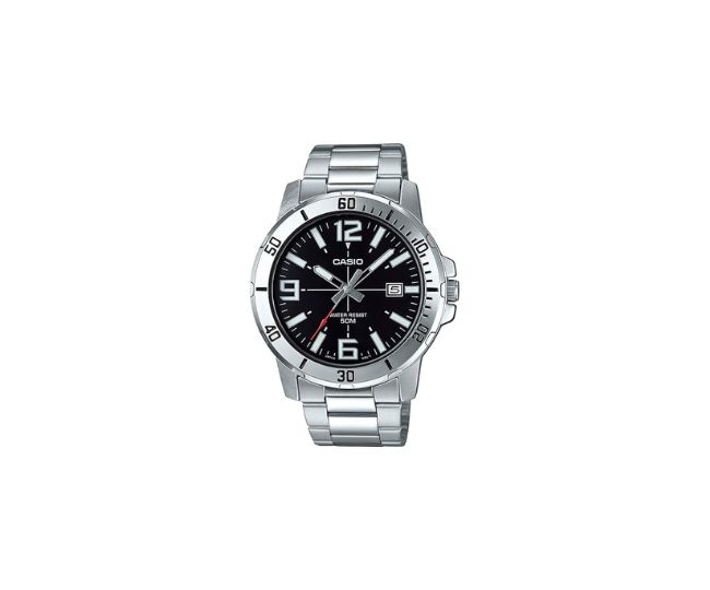 Casio Enticer Analog Black Dial Men's Watch - MTP-VD01D-1BVUDF (A1361)